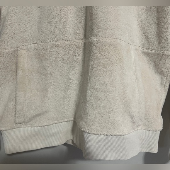 Athleta Girl Feelin’ Great Hoodie Girl’s XXL/16 cream. long sleeve thumb holes - Picture 6 of 9